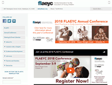 Tablet Screenshot of flaeyc.org
